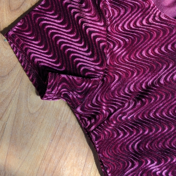 VINTAGE JESSICA patterned velour maxi dress - Picture 5 of 5